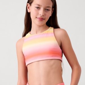 Athleta Girl Reversible High Neck Bikini Top