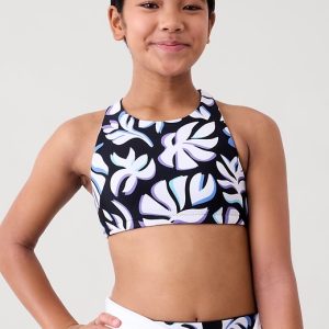 Athleta Girl Reversible High Neck Bikini Top