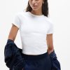 Signature Rib Crop Tee