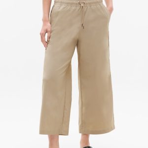Midday Mid Rise Crop Poplin Pant