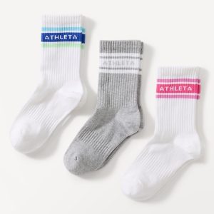 Athleta Girl Everyday Crew Sock 3-Pack