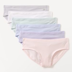 Athleta Girl Right Moves Cotton Bikini Underwear 6-Pack