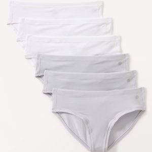 Athleta Girl Right Moves Cotton Bikini Underwear 6-Pack