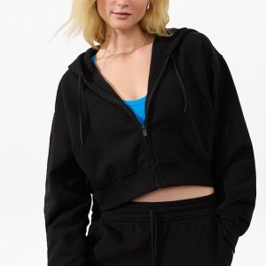 Forever Fleece Crop Full Zip