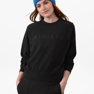 Athleta Embroidered Crew Sweatshirt