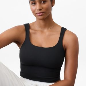 Transcend Square Neck Crop Sports Bra D-DD