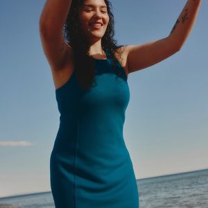Seasoft Rib Mini Tank Dress