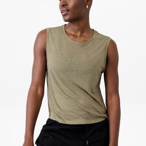 Getaway Linen Blend Muscle Tank