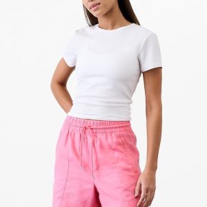 Retreat Linen Mid Rise 4" Short