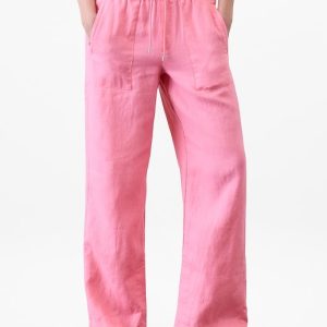 Retreat Linen High Rise Wide Leg Pant