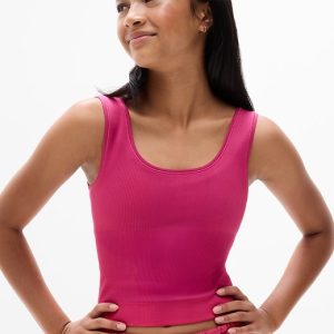 Athleta Girl Rise Above Rib Crop Tank