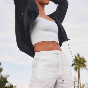 Retreat Linen Mid Rise 4" Short