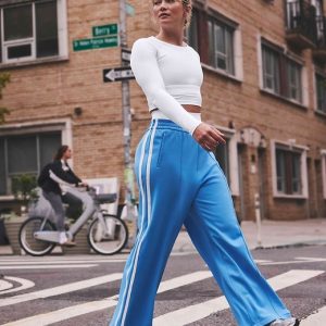 Tempo Mid Rise Wide Leg Track Pant