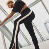 Elation Ultra High Rise Sport Stripe Split Slim Flare
