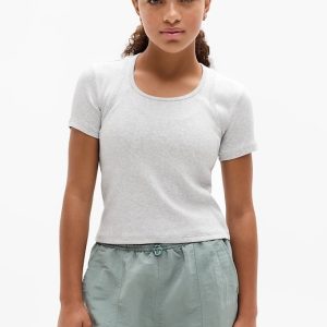 Athleta Girl Right Moves Rib Double Up Tee