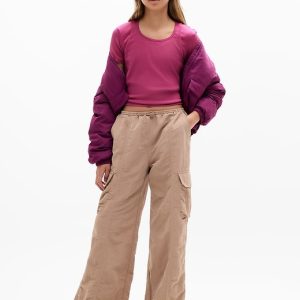 Athleta Girl Right Moves Rib Double Up Tee