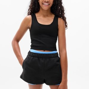 Athleta Girl Rise Above Rib Crop Tank