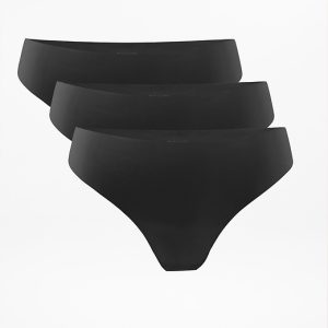 Sleek Form No Show Thong Underwear 3-Pack
