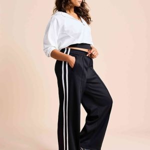 Tempo Mid Rise Wide Leg Track Pant