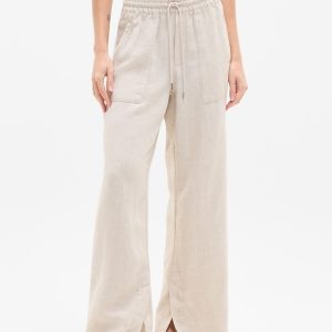 Retreat Linen High Rise Wide Leg Pant