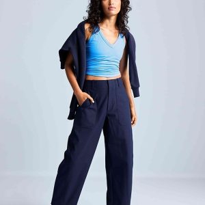 Skyline High Rise Barrel Leg Pant