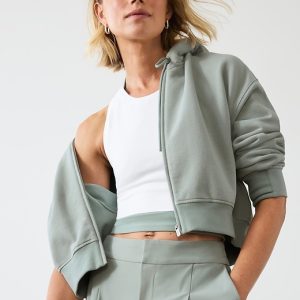 Forever Fleece Crop Full Zip