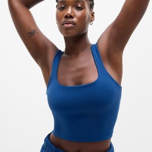 Transcend Square Neck Crop Sports Bra A-C