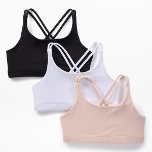 Athleta Girl Upbeat Bra 3-Pack